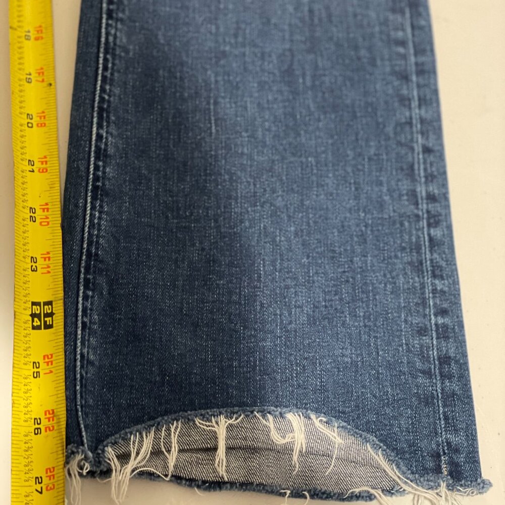 Hatlev Womens Blue Denim Jeans Size 28 With Frayed Hem & Front Pockets - Picture 14 of 14